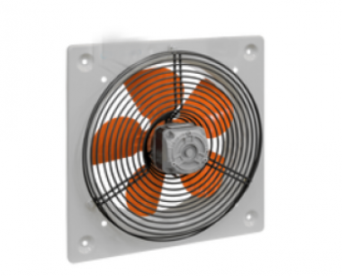 Wall mounted axial fans with aluminum sheet propeller